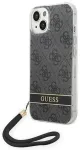 Guess GUOHCP14MH4STK iPhone 14 Plus 6,7" must|black hardcase 4G Print Strap
