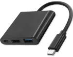Qoltec Hub Adapter USB-C 3.1 3in1 | USB 3.0 | HDMI 4K | USB-C 3.1 PD 100W
