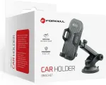 Auto telefonihoidik Forcell F-Grip Carbon kinnitusk&auml;epide tuuleklaas / armatuurlaud must