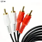 Riff RF983 2x RCA kuni 2x RCA audiokaabel, 1,5 m, kullatud pistikutega