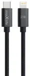 Maxlife MXUC-12 andme- ja laadimiskaabel | USB-C kuni Lightning | 27W | 2m | must