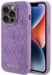 Guess GUHCP15XP4EPMU iPhone 15 Pro Max 6.7" lilla|light purple hardcase Leather 4G Stamped