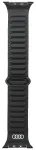 Audi Logo Genuine Leather nutikella rihm Apple Watch (44/45/46/49 mm) jaoks | nahkne | must