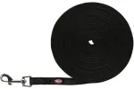 Rihm koertele - Trixie Tracking leash, rubberised, S&ndash;M: 5 m|15 mm, black