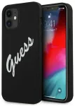 GUHCP12SLSVSBW Guess Silicone Vintage Script Cover iPhone 12 mini 5.4 tollisele must