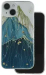 Gold Glam telefoni &uuml;mbris iPhone 12 | iPhone 12 Pro mitmev&auml;rviline (mountain)