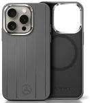 Mercedes MEHMP16X23SUVSA iPhone 16 Pro    Max 6.9" szary|grey hardcase Silicone Vertical Tonal Stripes MagSafe