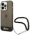 Guess GUHCP14XHGCOHK iPhone 14 Pro Max 6,7" czarny|black hardcase Translucent Pearl Strap