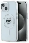 Karl Lagerfeld KLHMP15MHLSCHH iPhone 15   Plus 6.7" biały|white hardcase IML Metal Choupette Head MagSafe