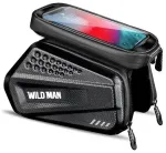 WILDMAN traveling bag for bike frame with zipper 1,2L (4"-7") ES6 black