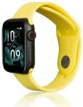 Beline nutikella rihm Apple Watch (42/44/45/49 mm) jaoks | silikoonist | kollane