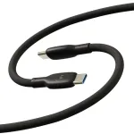 Motorola Silicone andmeedastus- ja laadimiskaabel | USB-C kuni USB-C | 100W | 2m | must