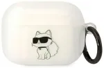 Karl Lagerfeld 3D Logo NFT Choupette TPU &uuml;mbris Airpods Pro jaoks, valge