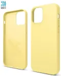 Riff Slim & Soft silikoonist tagakaas pehme siseseinaga Apple iphone 12 / 12 Pro Yellow