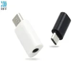 Riff AA-C3.5 Audio k&otilde;rvaklappide pesa adapter Type-C kuni 3.5 mm Valge