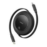 Baseus Free2Pull andmeedastus- ja laadimiskaabel | USB-C kuni USB-C | 100W | 1.5m | must