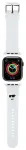 Karl Lagerfeld 3D Rubber Choupette Heads nutikella rihm Apple Watch (38/40/41 mm) jaoks | silikoonist | valge