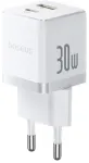 Baseus Palm travel charger | 30W | PD, QC | USB-C, USB-A | white