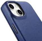 iCarer CE Premium Leather Folio Case raamatstiilis nahast &uuml;mbris iPhone 14 Plus, magnetkinnis, MagSafe, sinine (WMI14220715-BU)