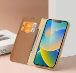 Dux Ducis Hivo nahast klapiga rahakott-vutlar kaartidele ja dokumentidele iPhone 14 Plus Must