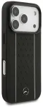 Etui Mercedes Leather Star Pattern        Stripes MagSafe do iPhone 17 Pro czarny