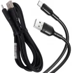 Fusion andmeedastus- ja laadimiskaabel | USB-A kuni USB-C | 10.5W | 1.4m | must