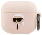 Karl Lagerfeld KLA3RUNIKP AirPods 3 cover r&oacute;żowy|pink Silicone Karl Head 3D