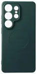 Silicone Mag Cover telefoni &uuml;mbris MagSafe toega Samsung Galaxy S26 Ultra (S948) roheline