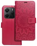 MEZZO Raamatukujuline &uuml;mbris XIAOMI Redmi Note 14 5G mandala fuksia