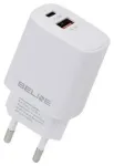 Seina-reisilaadija | 30W | GaN | USB-C, USB-A | valge
