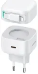 USAMS XMF Series CC209TC02 reisilaadija | 35W | PD, QC, GaN | USB-C | valge