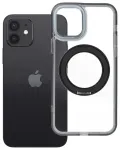 Frame Circle Stand telefoni &uuml;mbris alusega ja MagSafe toega iPhone 12 must