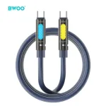 BWOO X325C-C andmeedastus- ja laadimiskaabel | USB-C kuni USB-C | 240W | must