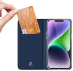 Dux Ducis Skin Pro rahakotiga &uuml;mbris iPhone 15 Plus jaoks &ndash; sinine
