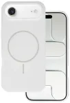 Slim Silicone telefoni &uuml;mbris MagSafe toega iPhone 17 Air valge