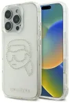 Karl Lagerfeld KLHCP16XHKHDCELT iPhone 16 Pro Max 6.9" przezroczysty|transparent hardcase IML Rhinestones Karl Head