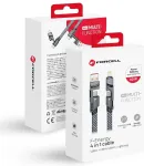 Forcell F-Energy C241 4-in-1 andmeedastus- ja laadimiskaabel | USB-C kuni USB-A, USB-C, Lightning | QC, PD | 60W | 1m | h&otilde;bedane