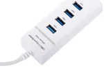 Fusion Hub usb 3.0 portide jagaja 4 pordi jagaja adapter | valge