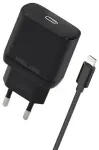 Seina-reisilaadija | 30W | GaN | USB-C | koos Lightning kaabliga | must