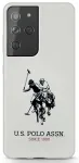 U.S. Polo Assn. USHCS21LSLHRWH S21 Ultra G998 valge Silicone Logo