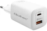 Qoltec GaN ULTRA reisilaadija | 65W | PD, QC, GaN | USB-C, USB-A