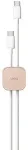 UNIQ Pod samoprzylepny organizer do kabli zestaw 8szt r&oacute;żowy|blush pink