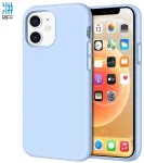 Riff Slim & Soft silikoonist tagakaas pehme siseseinaga iPhone 12 / 12 Pro Light Blue