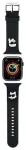 Karl Lagerfeld 3D Rubber Karl&Choupette Heads nutikella rihm Apple Watchile (38/40/41 mm) | silikoon | must
