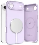 TECH-PROTECT Silicone MagSafe telefoni&uuml;mbris MagSafe toega Apple iPhone 17 Air jaoks, lilla