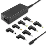 Qoltec Universaalne toiteadapter s&uuml;learvutile 45W | Automaatne | MultiPlug | 8 pistikut | +toitekaabel
