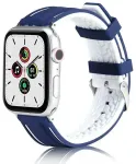 Beline Solid Silicone nutikella rihm Apple Watch (42/44/45/49 mm) jaoks | silikoonist | tumesinine/valge