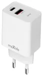 Maxlife MXTC-13-20AC reisilaadija | 20W | PD, QC | USB-C, USB-A | valge