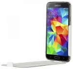 "Bugatti UltraThin Geneva Samsung G900 S5" klappetui 08462, valge