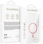 Liavec Glossy telefoni &uuml;mbris MagSafe toega iPhone 14 Pro roosa